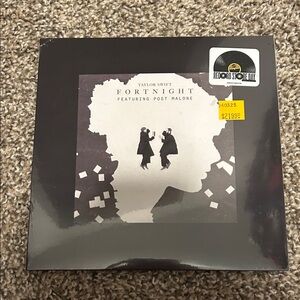 Taylor Swift "Fortnight" Featuring Post Malone Vinyl - Black & White Cover